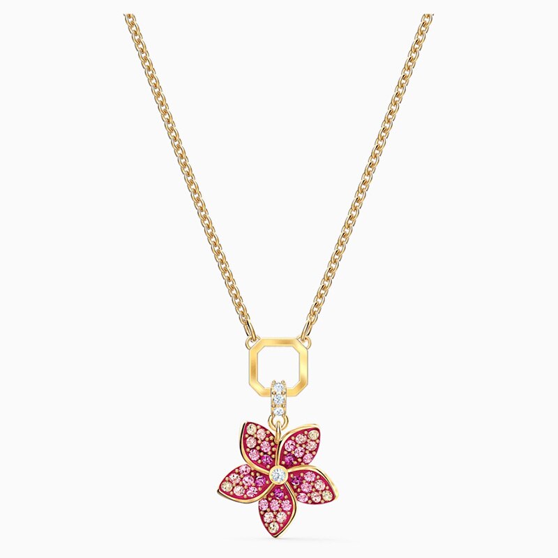 Swarovskis Original 1:1 tropisch Ahorn Blatt und Papagei Sammlung einstellen Schmuck einstellen Halskette und Armbinde Damen: 5524356