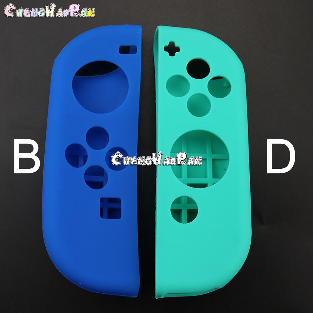 1pair Silicone Rubber Skin Case Cover For Nintendo Switch Joy-Con left right Controller NX NS Joycon Anti-slip Soft Case