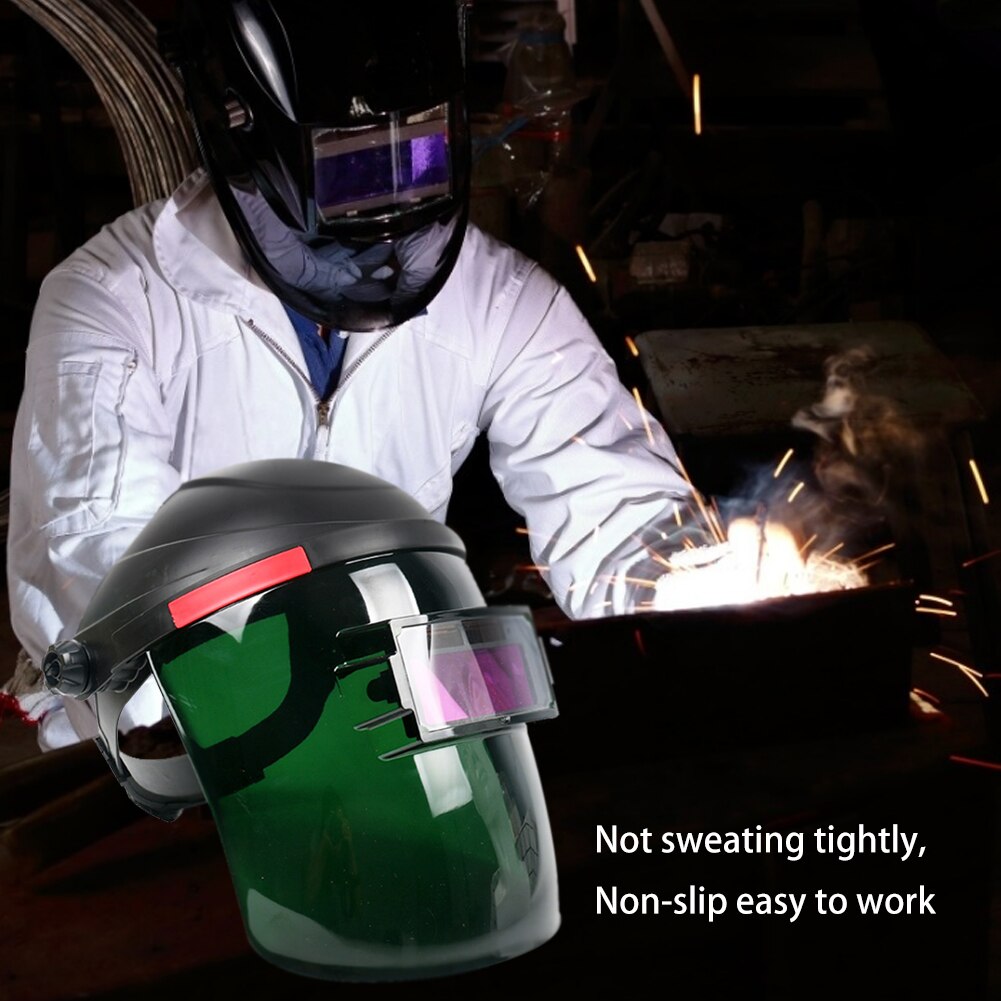 Flip Welding Helmet Automatic Darkening Mask Anti UV Electric Welding Face Shield Eyes Protective Masks