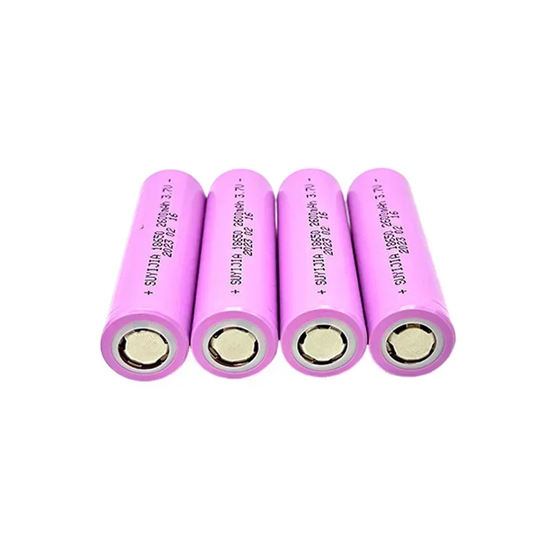 18650 3,7 V wiederaufladbarer Lithium-Akku, 2600 mAh, tatsächliche Kapazität für Taschenlampe, Spielzeug, Scheinwerfer, Gegensprechanlage, Ersatzakku