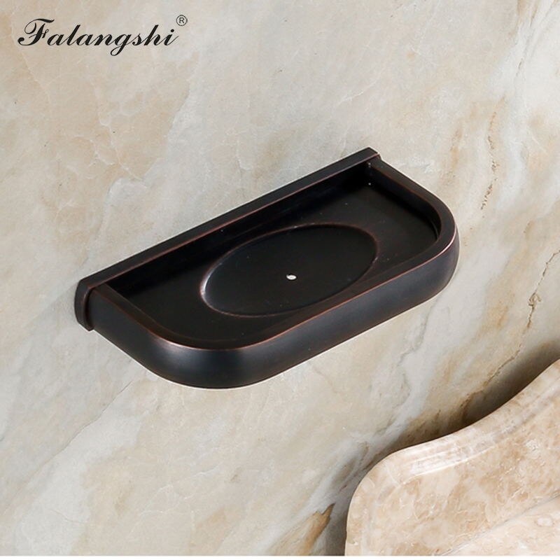 Bathroom Soap Dish Storage Holder Wall Mounted Antique Brass Soap Holder Box Soap Basket Bathroom Accessories WB8301: Black Bronze