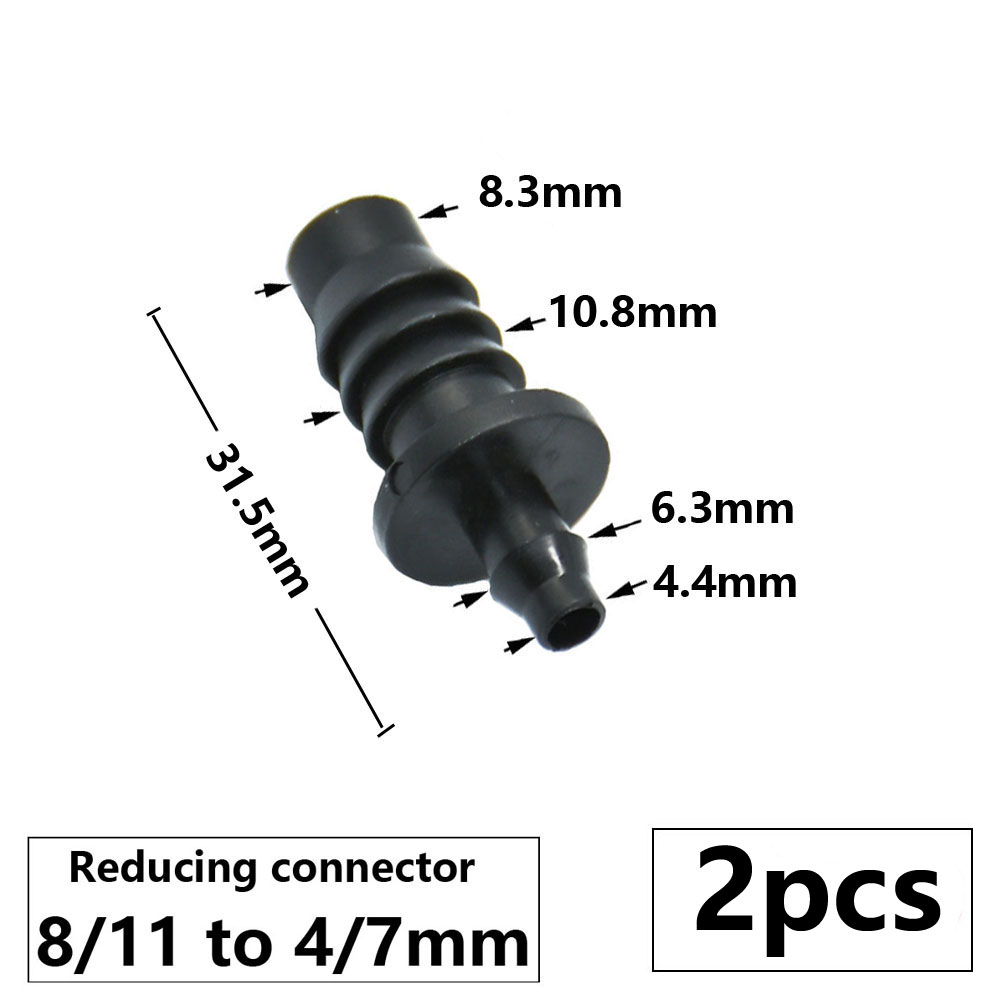 3/8" 8mm Gartenschlauchanschluss 8/11 bis 4/7 3/5mm Schlauchreduzierer Wassersplitter T-Stück Ellenbogendstopfen Tropfbewässerungssystem passend zu: Burgunderrot