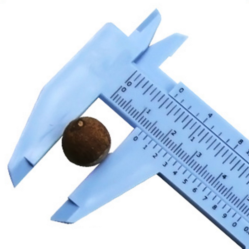 Calibre Vernier plástico micrómetro diario de la herramienta 150mm blanco Mini Calibre Vernier plástico de corredera medida herramienta gobernante