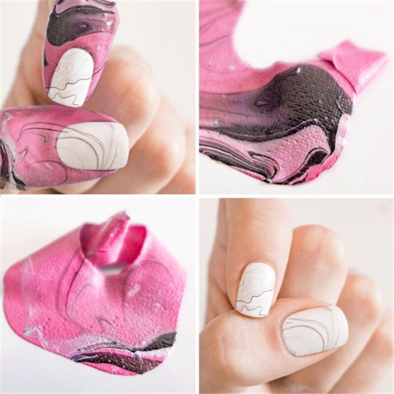 Strippen Tape Anti-Morsen Sticker Nagels Creatieve U-Vormige Vingerafdruk Stickers Vinger Huid Nagellak Stickers