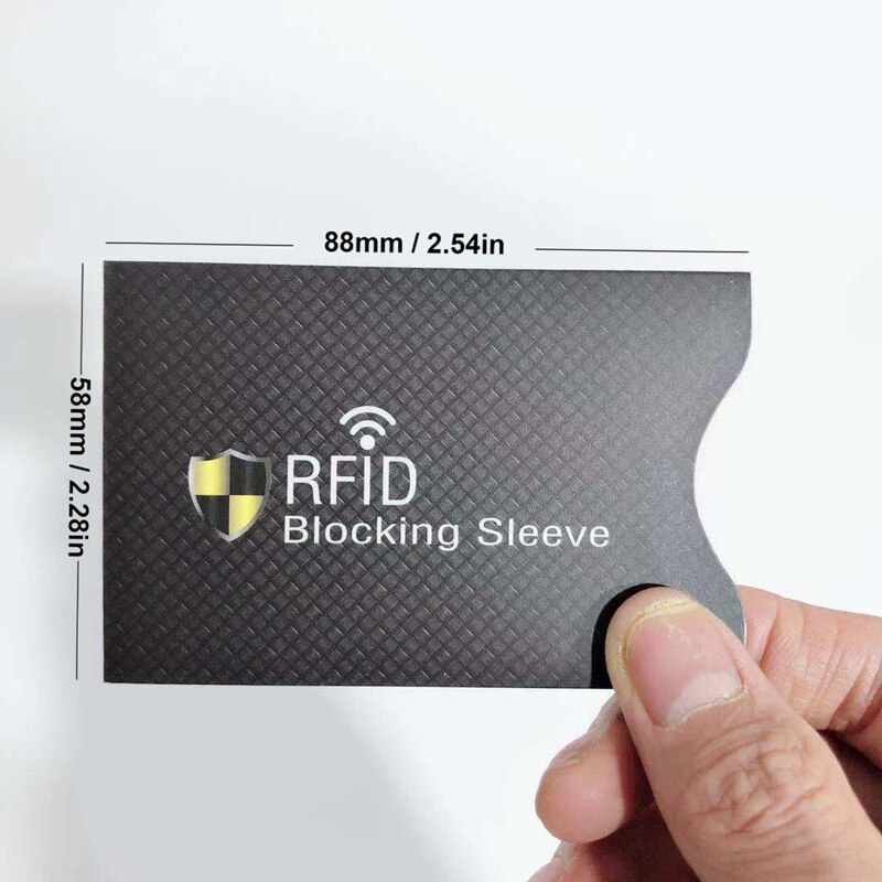 12 pak RFID Blocking Mouwen Anti Diefstal RFID Card Protector RFID Blocking Mouwen Identiteit Anti-Scan Card Sleeve