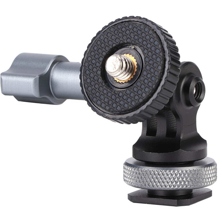 Appareil photo photographie chaussure chaude à 1/4IN vis adaptateur Base 180 degrés mouvement Expansion support chaussures chaudes support adaptateur Base