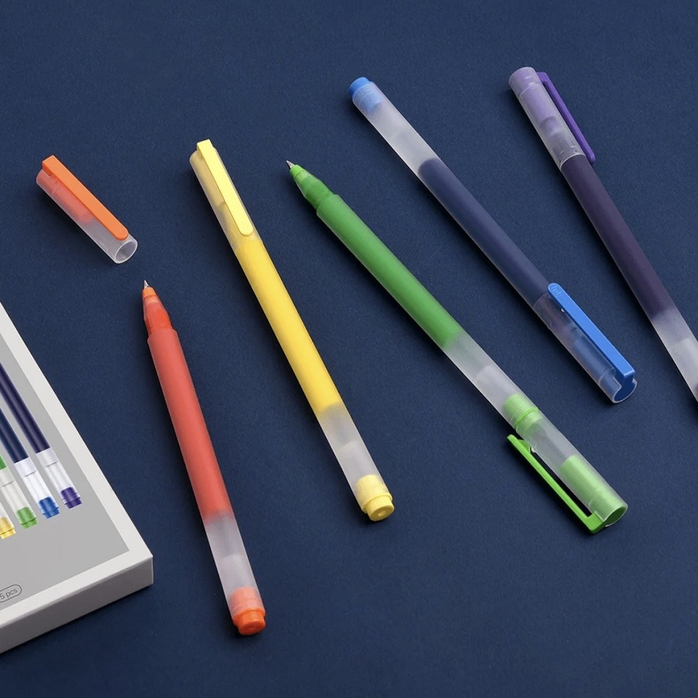 Original Xiaomi High-capacity Ink Pen 7 Color 0.5mm Xiaomi Pen Mi Pen Writing Pen For School Office Art Stationery Large Ink Pen