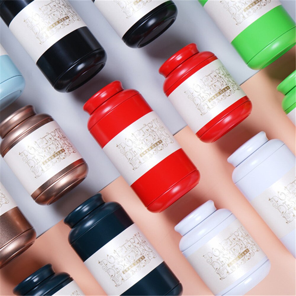 Portable Tinplate Tin tea caddy Tieguanyin sealed storage tank travel Tea Boxes tea tin containers coffee canister Spice jar