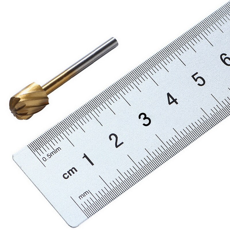 HSS Routing Router Bits Burr Set 3mm 1/8 Inch Shank for Woodworking Drilling Metal Wood Carving Engraving 20Pcs