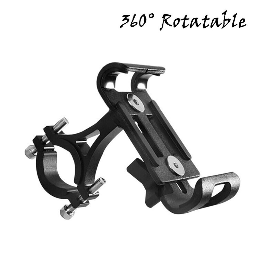 Cykelophæng holder rack aluminiumlegering til universal mountainbike motorcykel bil styling: Sort 360 rotation