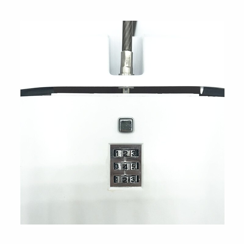 Beach safe box with combination lock and safety cable