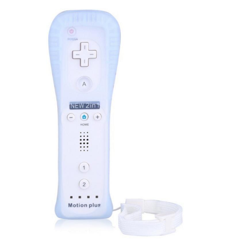 2 In1 remoto inalámbrico Gamepad construido-en movimiento Plus para Wii /wii U para Nin tienden Wii U remoto Joystick de control Joypad: 02