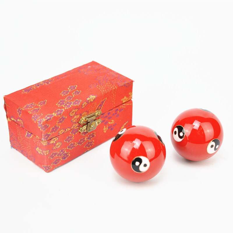 Chinese Baoding Balls Health Exercise Stress Handball Yin Yang Finger Muscles Fitness Massager Ball Wrist Strength Workout Balls