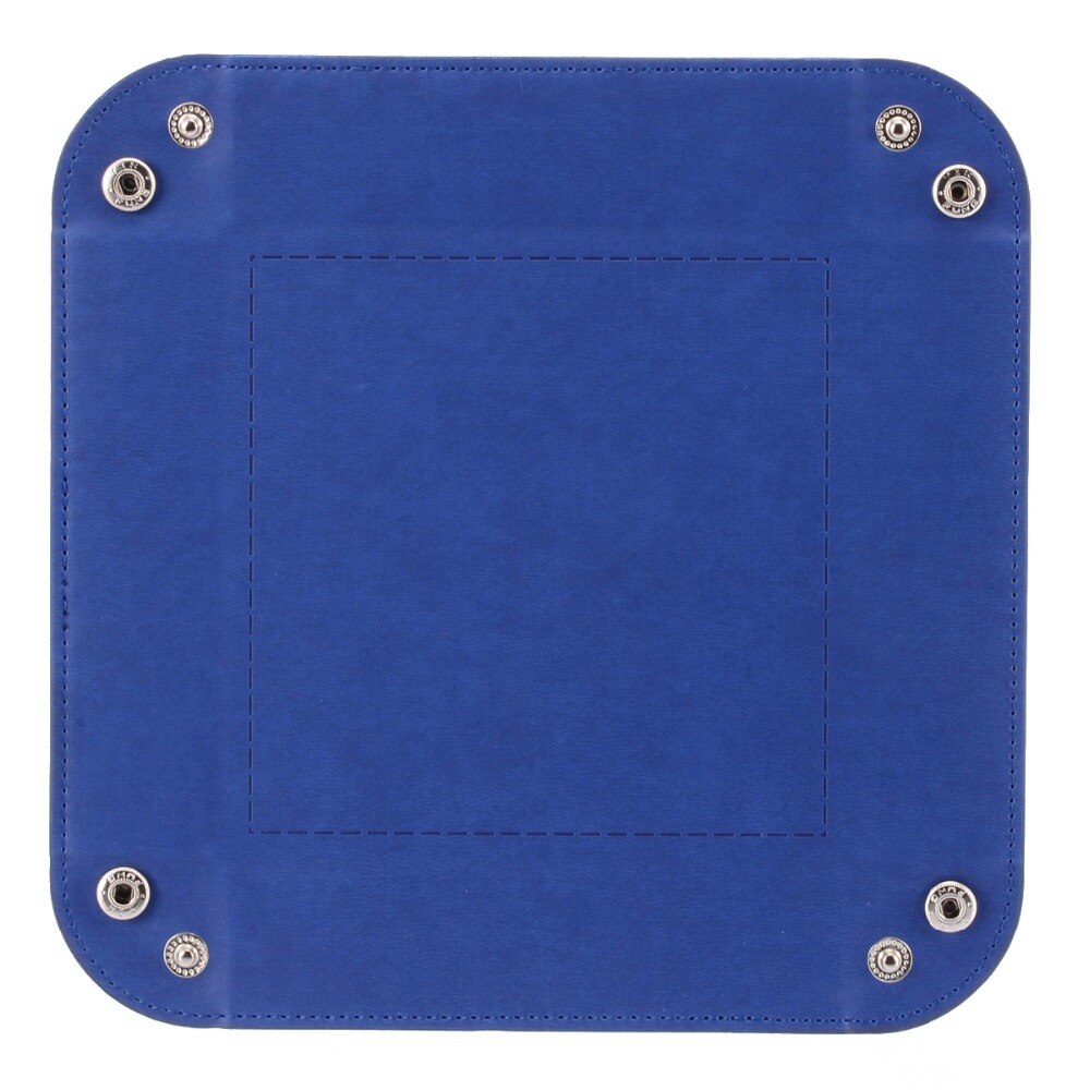 Offres spéciales plateau à dés bleu bureau Table pliable en cuir PU dés boîte de rangement pour dés jeux de Table