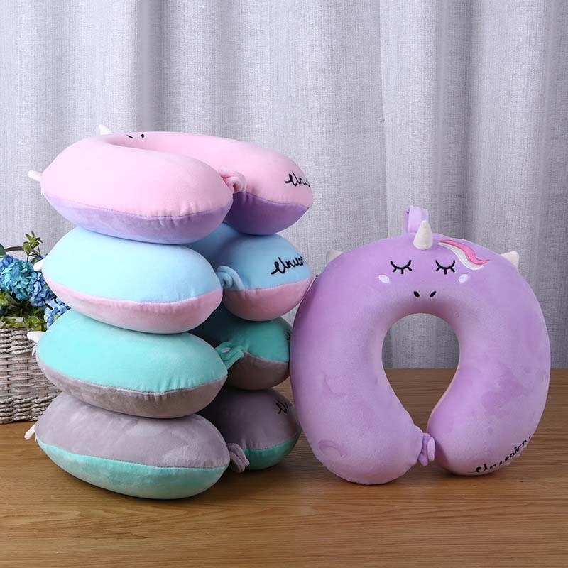 -Selling Cartoon U-Vormige Reizen Kussen Kussen Nekkussen Hoofdsteun Hoofd Kussen Zachte Memory Foam Kussen slaap Kussen