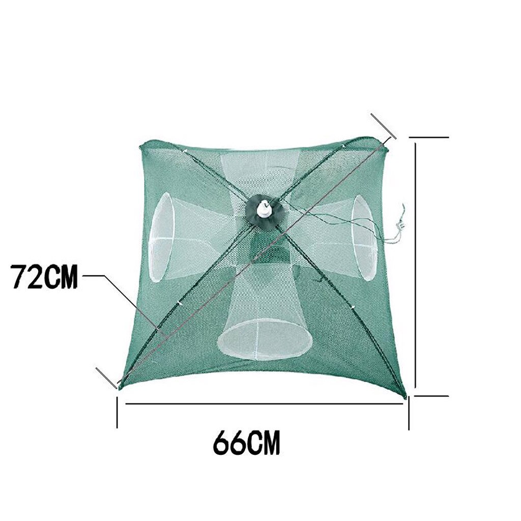 6/8 Holes Folded Portable Hexagon Fishing Net Shrimp Cage Foldable Crab Fish Trap Net Fishing Automatic Trap Shrimp CrabTrap