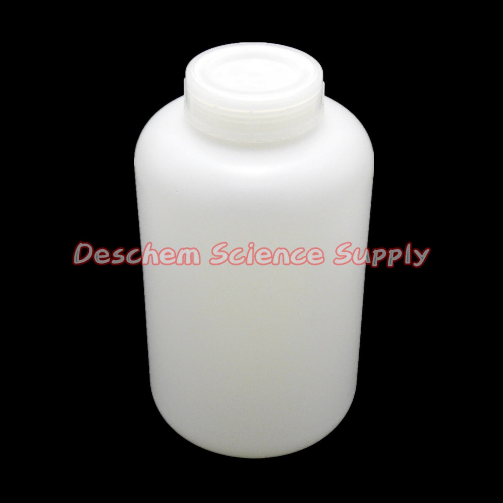 2000mL Plastic Reagent Bottle Wide Mouth 2Litre Chemistry HDPE Sample Flask