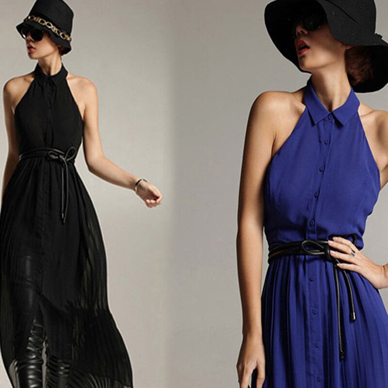 Correa de cintura estrecha para mujer, cinturón para vestido, accesorios de cuero, Color caramelo,