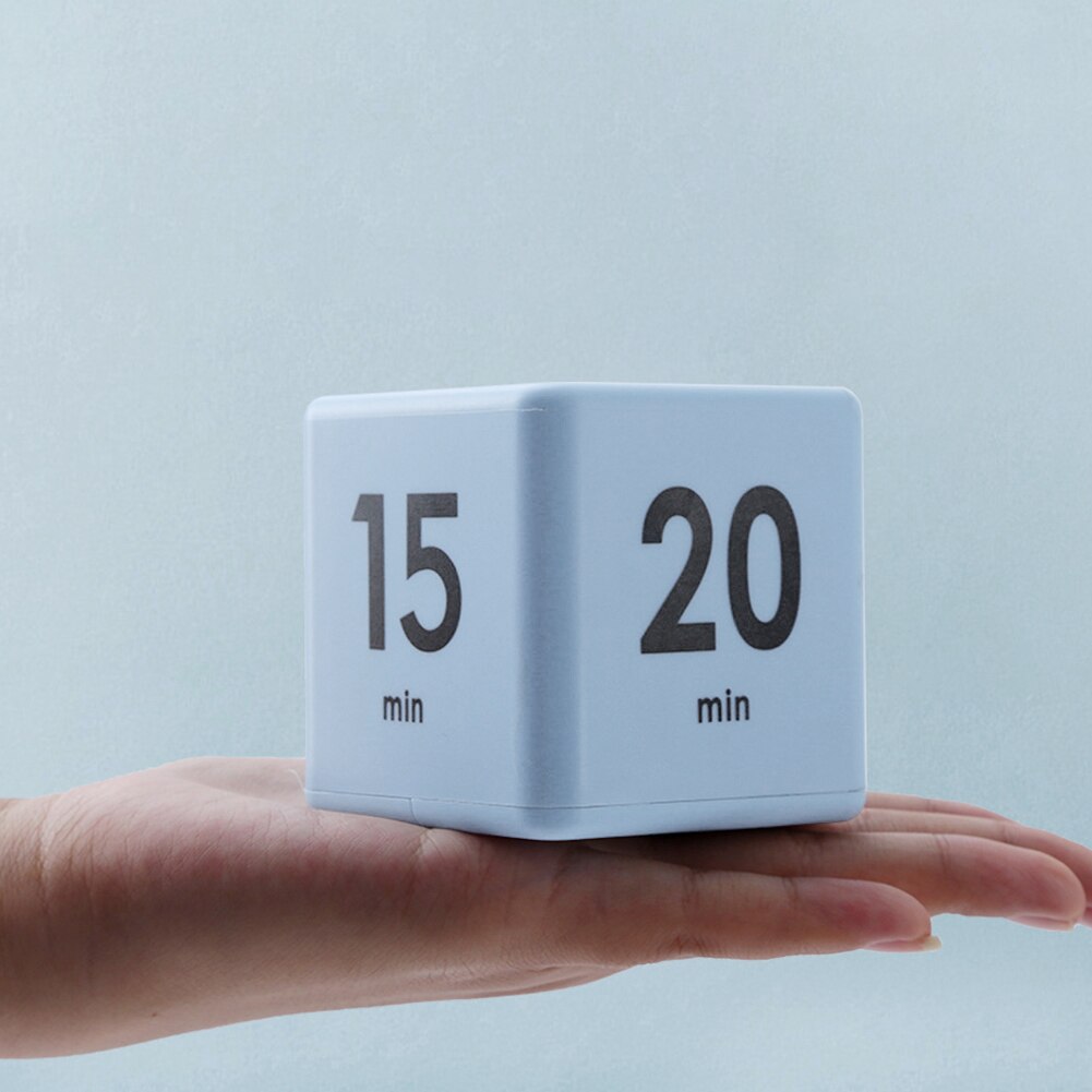 Cube Timer Pomodoro Timer Cute Minutes Cube Timer Miracle Blue Time Cube Timer for Kitchen Office Travel Sports Time Management