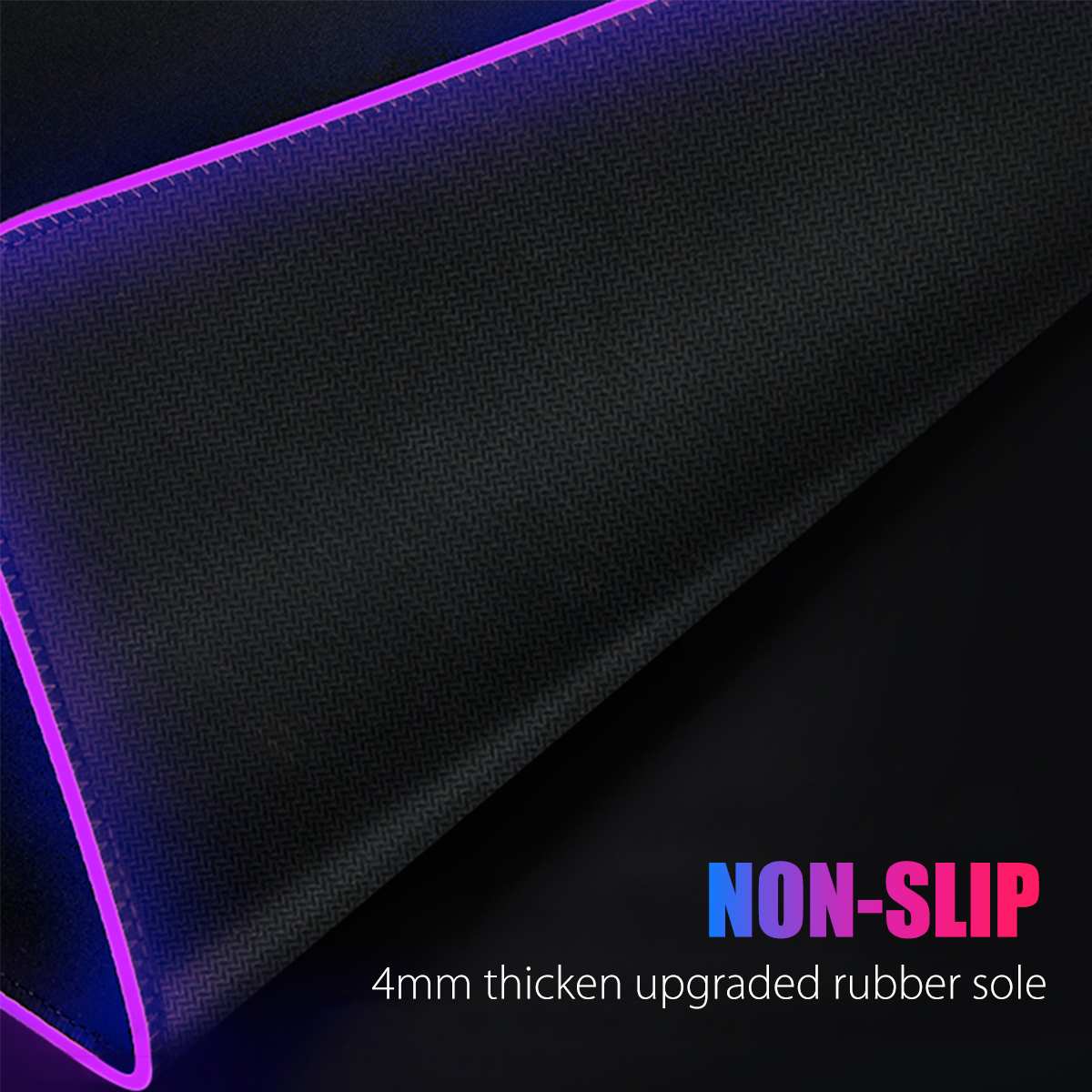 LED RGB Gaming Mouse Pad Large Gamer Mousepad USB Backlit Rainbow Non-Slip Rubber Computer Mat Keyboard Desk Pad