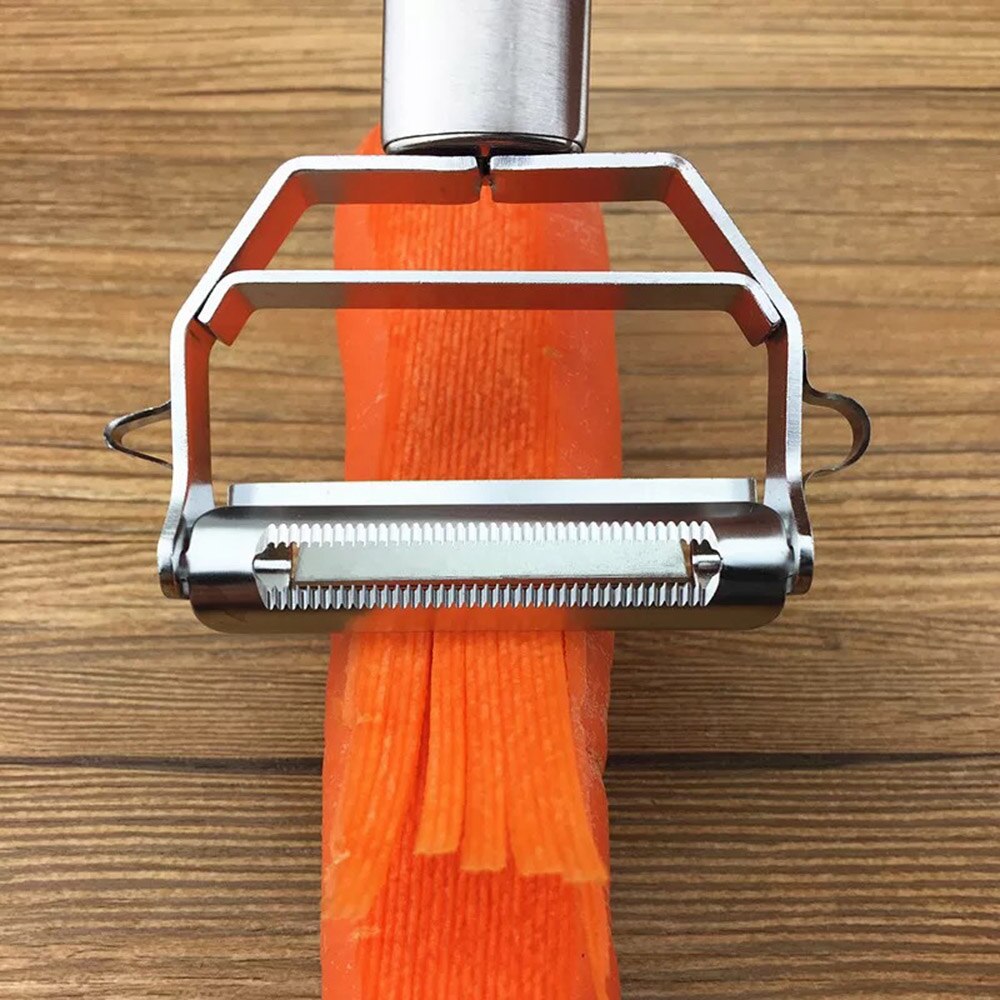 Roestvrijstalen 2 in groenterasp julienne-instrument aardappelschiller groente 1 fruitschiller keukenbenodigdheden