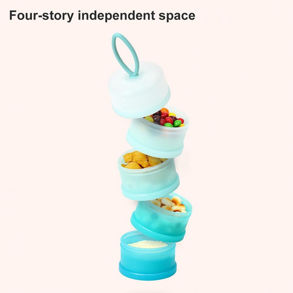 Baby Food Dispenser Multiple Layers Waterproof Detachable Food Storage Opening Cereal Infant Snack Container for Home Use