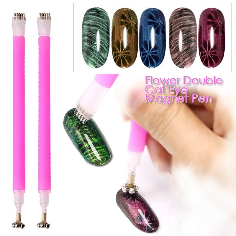Nail Magnetic Stick Cat Eye Top Coat Set Magnet Stick Pen Painting Gel Nail Varnish Magnet Tools