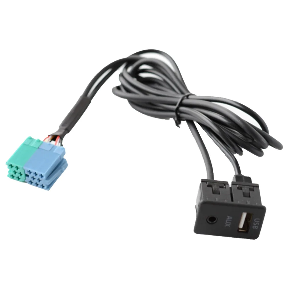 Forlængerkabel aux usb forlængerkabel 3.5mm +  usb port aux usb kabel aux usb port adapter kabel bil tilbehør 1.5m