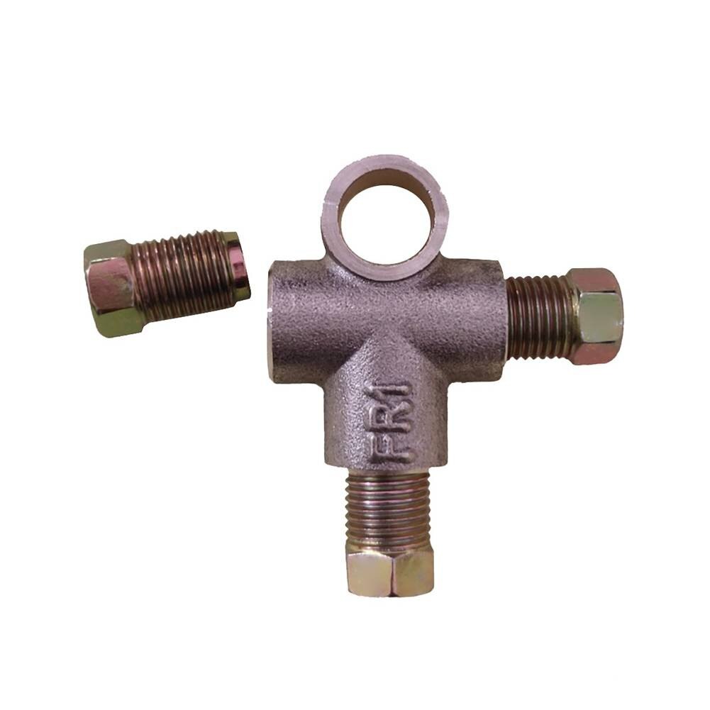 Union Brake Pipe Unions With 3 Male 3/16\\\" Pipe T Piece Tee 10mm 3 Way 3/16\"