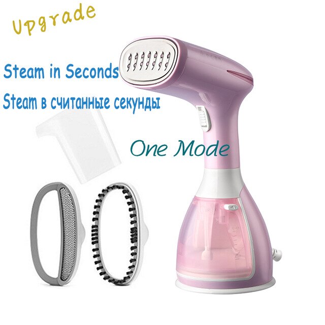 Kleine Kledingstuk Stoomboot Voor Thuis En Reizen Plancha Damp Huishoudelijke Apparaten Mini Facial Steamer Strijken Handheld Steamers: 801-PINK