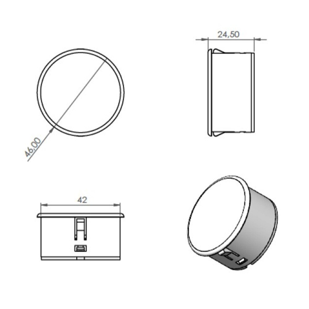 Cooker Hood LED Light 46mm 1.6W