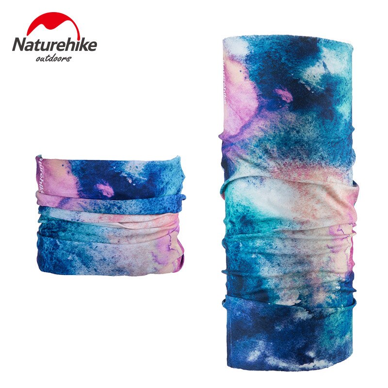 Naturehike wandelsjaal hoofdband outdoor kamperen wandelen fietsen fiets hoofddoek magisch ademend hoofddeksel  nh17 t 020- j: Kleurrijke golf