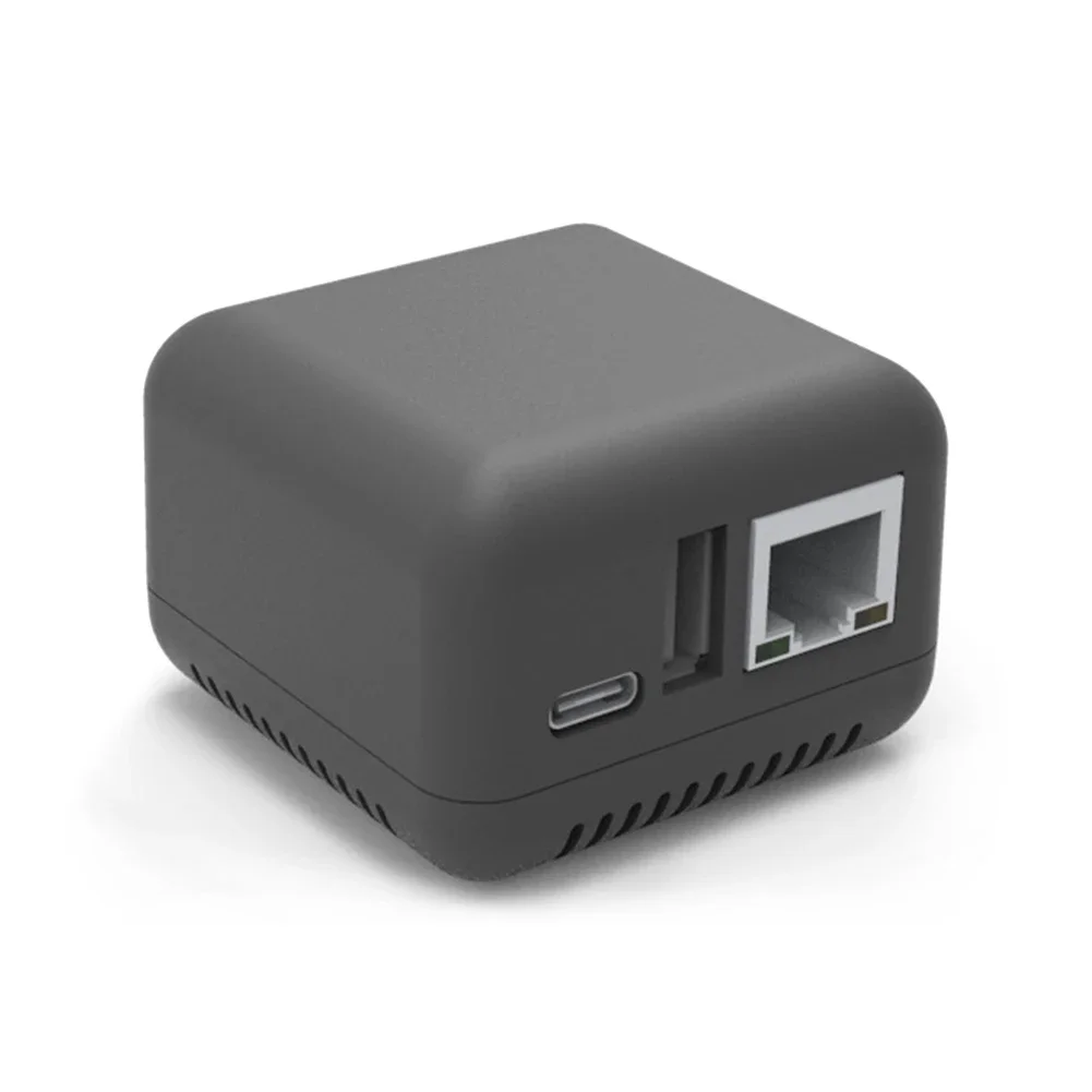 Draadloze Printserver - 2 Poorts USB Type-C - WiFi Netwerkadapter voor USB Printers - Compatibel met Windows, iOS, Android: Zwart
