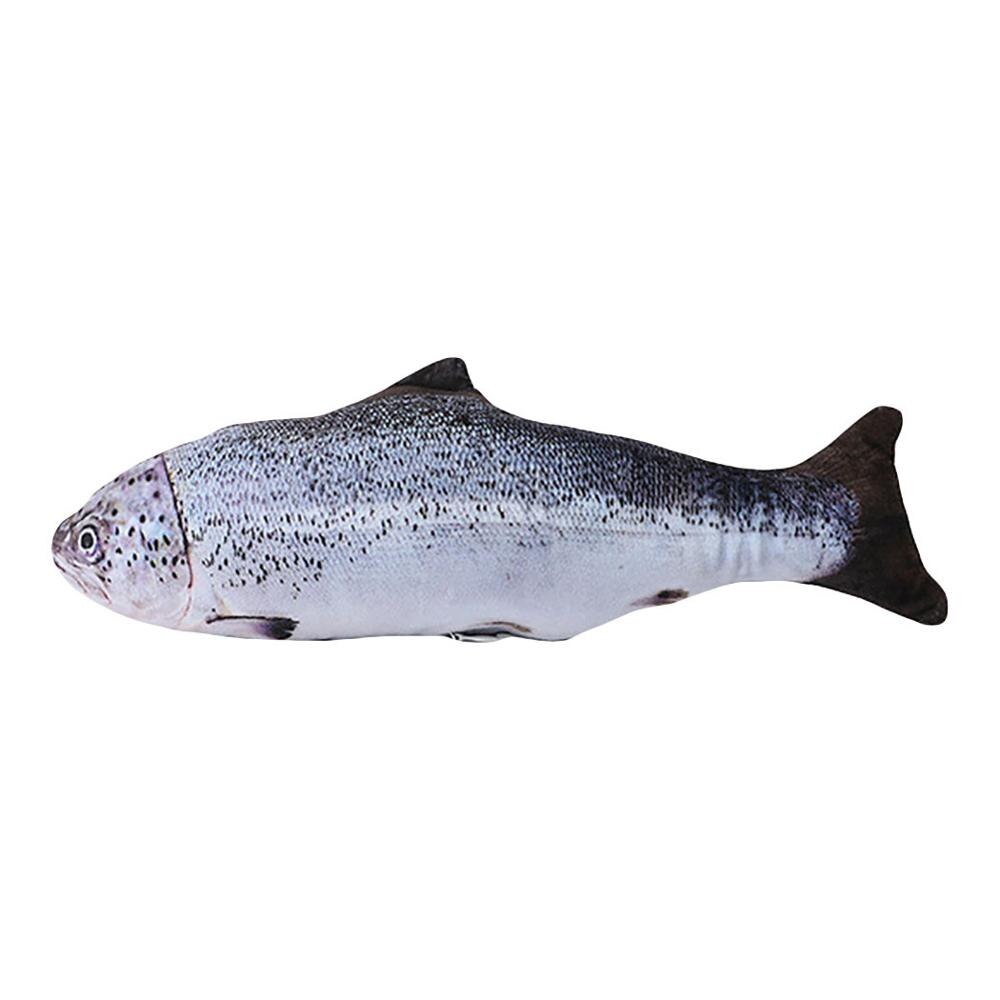 Husdjur mjuk plysch 3d karp fisk form kattleksak kattmynta fisk stoppad kudde docka simulering fisk leksak för husdjur: 15