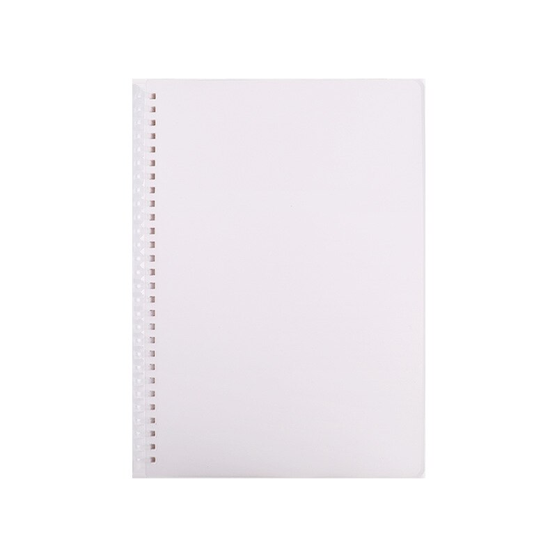 80Sheet B5 360 Flip Loose Leaf Soft Side Notebook Journal Planner Transparent Horizontal Line Notebooks School Office Stationery