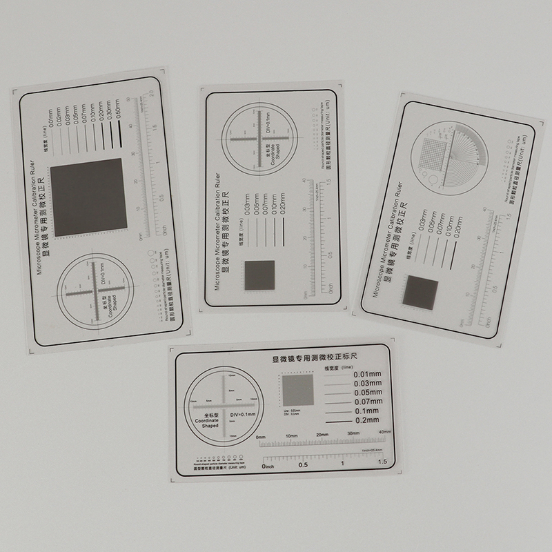 Regla suave, microscopio, micrómetro, calibración, línea deslizante, ancho, herramienta de medición del diámetro de partículas, medidor de punto de película de alta precisión