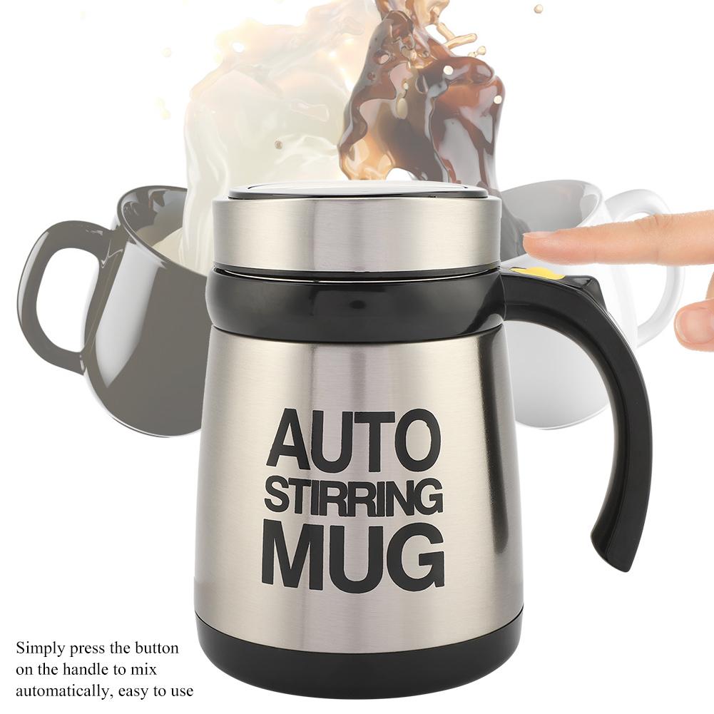 400ml koffiemelk automatische mengbekers zelfroerende mok roestvrijstalen thermische beker elektrische luie slimme dubbel geïsoleerde beker