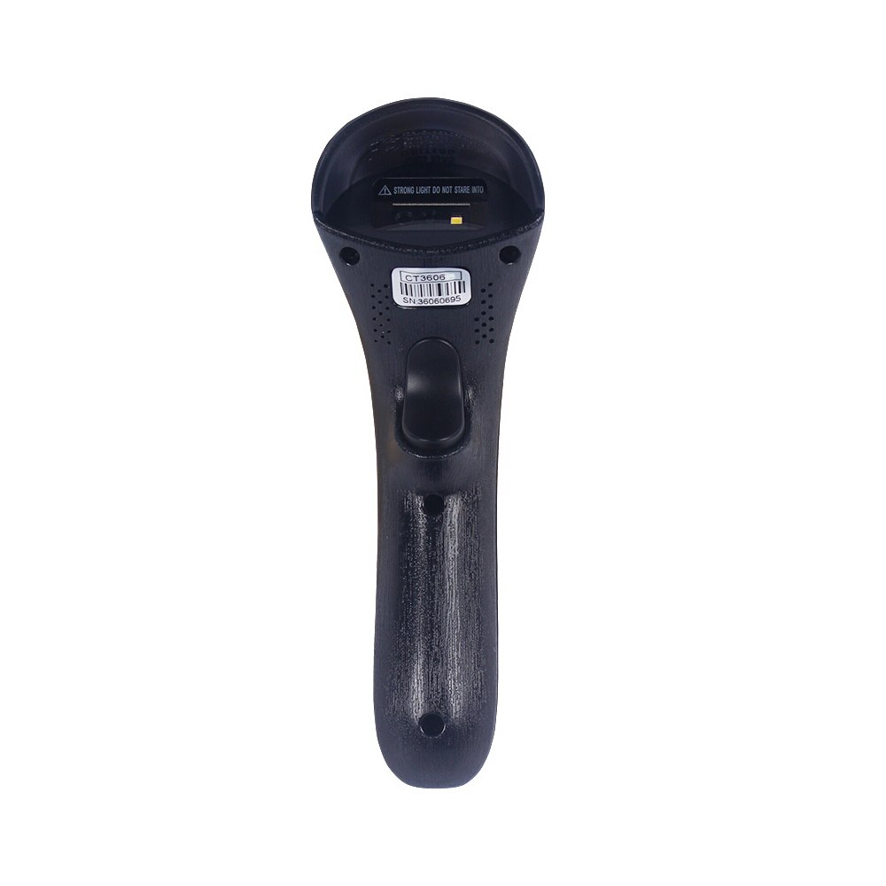 Escáner inalámbrico de código de barras de 2,4G, batería de 1400mAh, código QR 1D y lector de código 2D, modo de escaneo para supermercados/tiendas (negro)