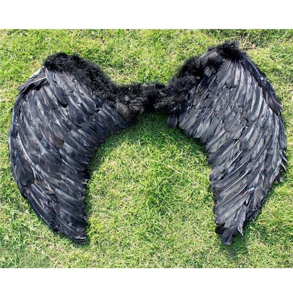 Adultes enfants fée ange ailes Halloween fête déguisement Costume pour Halloween fête Festival: Black for Adult