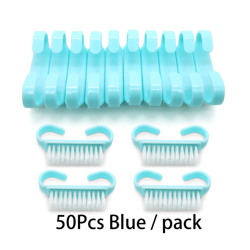 10/20/50/100 Stuks Handgreep Nagelborstel Vingernagel Scrub Schoonmaken Nagelborstels Cleaner Nail scrubber Bulk Voor Mannen Vrouwen JEARLYU: Licht Geel