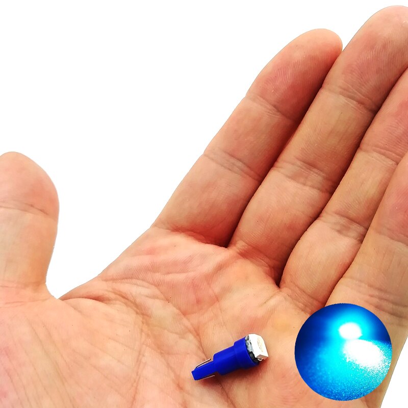 Indicator Lamp Light Bulbs 20pcs Blue 1-smd Led Car Edge A T5 Auto Dashboard Gauge