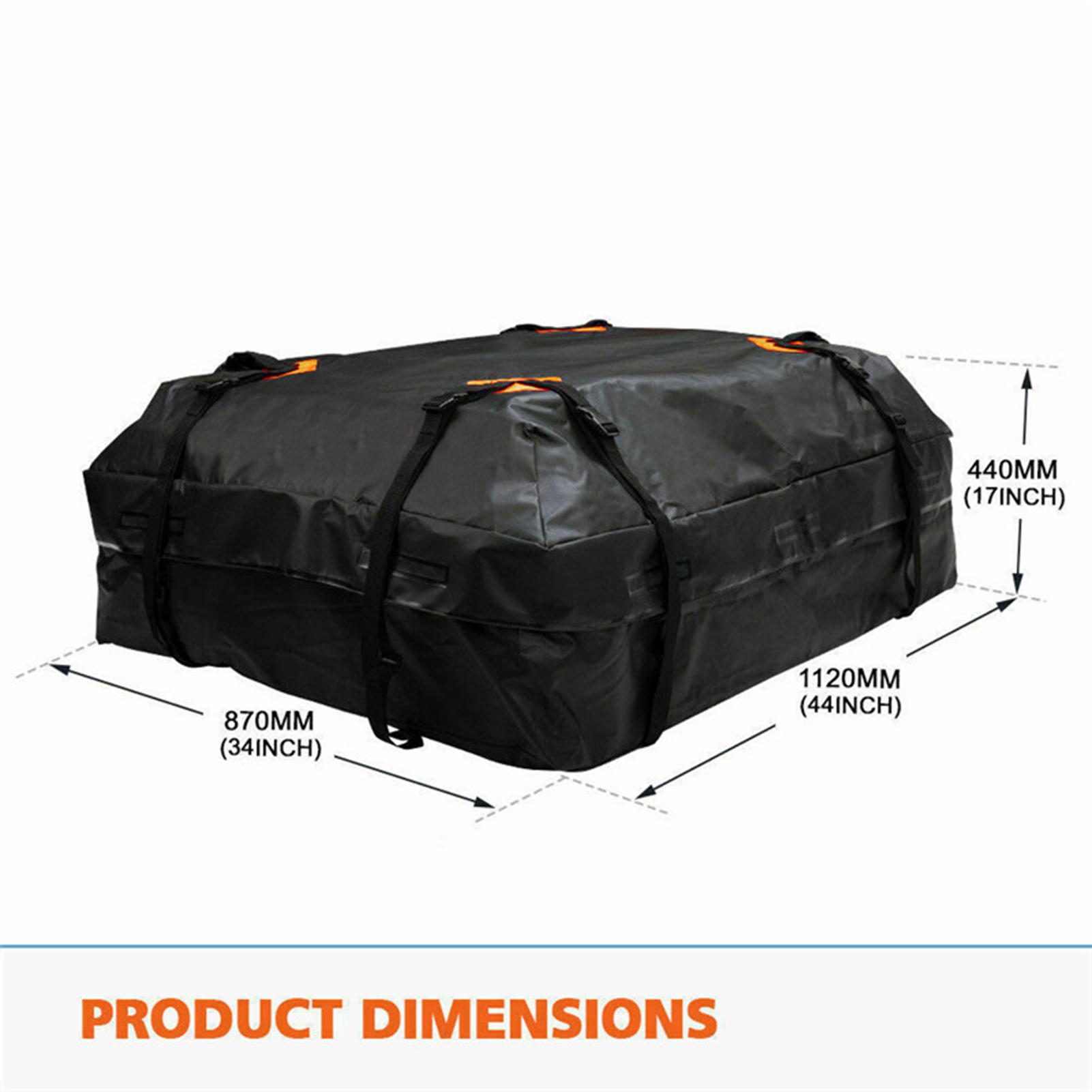 Universal Car Rack Roof Bags Cargo Carrier Waterproof Heavy Duty Outdoor Car Rooftop Storage Luggage Bag Trunk SUV Travel Bag