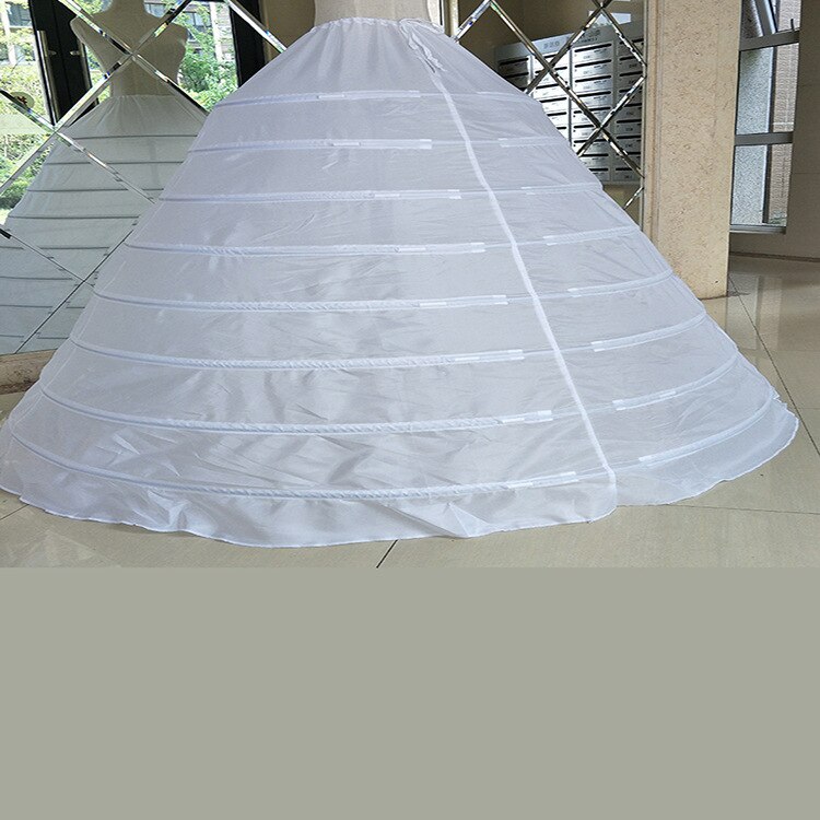 Ball Gown Wedding Petticoat Bridal Underskirt Crinoline 8 Hoop Tulle Puffy Undergarment Slip Wedding Dress Quinceanera Accessory