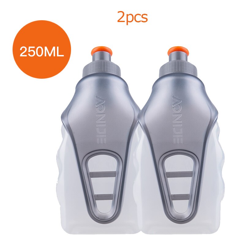 Vattenflaskor kolv förvaringsbehållare bpa gratis för löpning vätskebälte ryggsäck midjeväska väst camping 2 st: 2 st 250ml sd -06jp