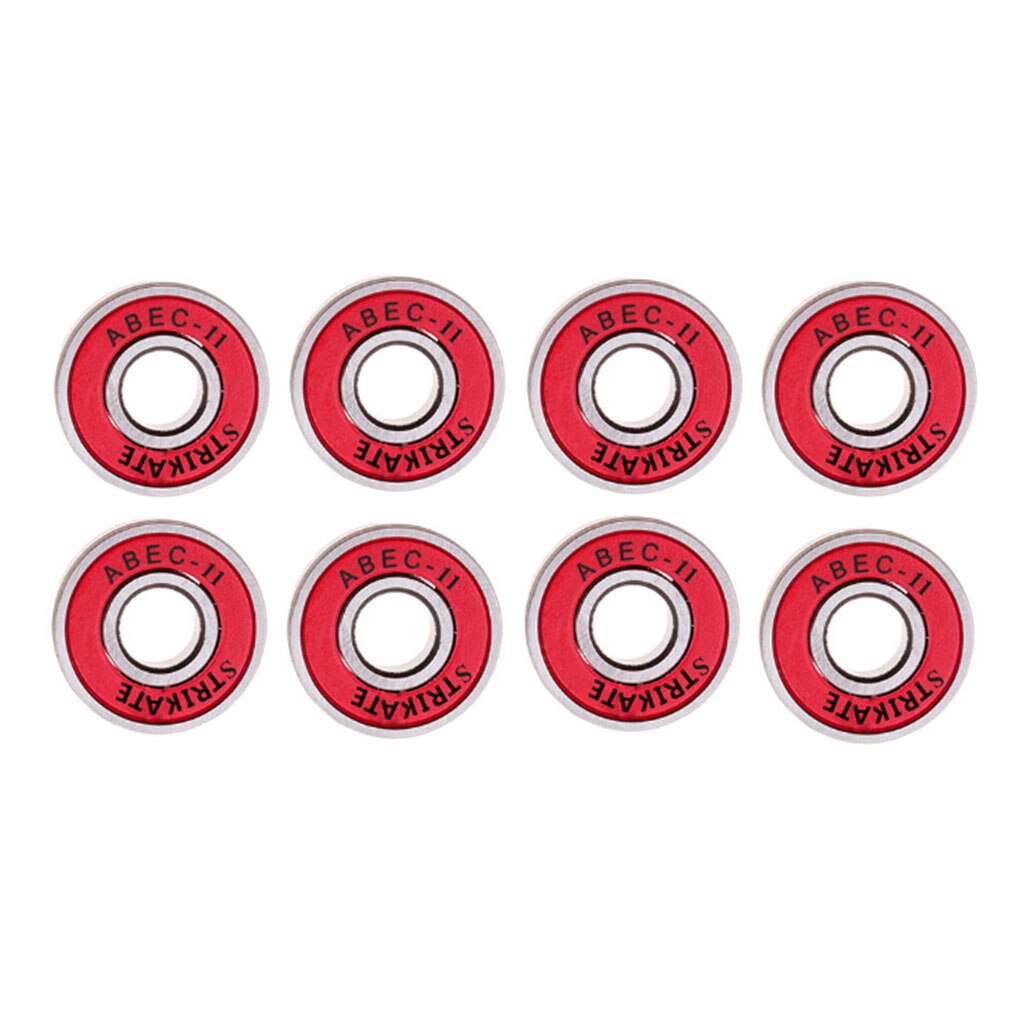 Cuscinetto skateboard 8 pezzi 608rs Abec 11 cuscinetto Longboard distanziatore integrato: rosso