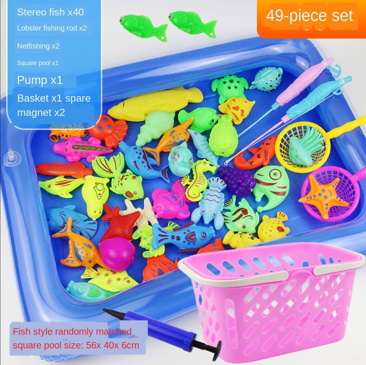 1-5-Jaar-Oude Hengel Simuleert Speelgoed Vissen Zwembad, ontwikkelt Speelgoed Om Trein Hand En De Hersenen Coördinatie Vermogen.: Combined package 4