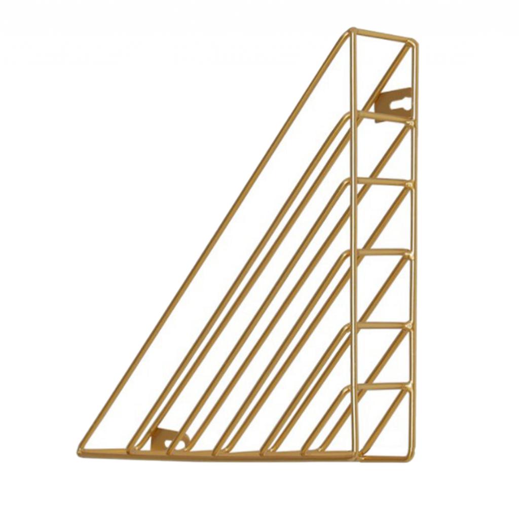 Organizador de archivos Irregular/triangular, colección de cables, estante de almacenamiento de hierro para escritorio, estantería, soporte para revistas para decoración del hogar y oficina
