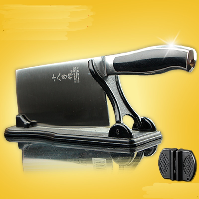 Skarp køkkenkniv i rustfrit stål kok kødhakker kniv træskaft hugge ben kniv køkken køkkenredskaber 2 stil