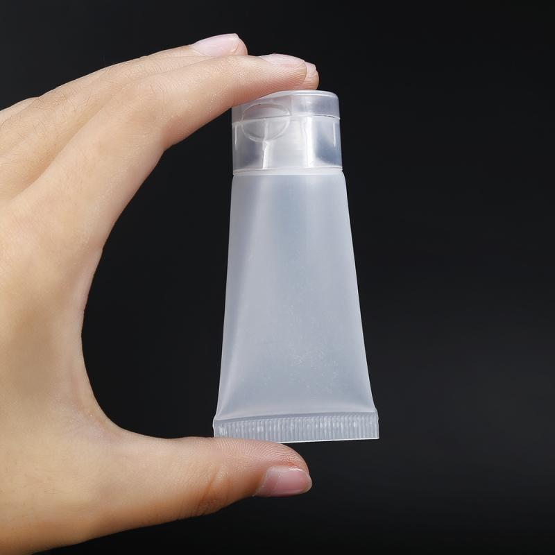 10pcs 15ML Makeup Squeeze Container Refillable Bottles Cosmetic Facial Cleanser Tube Empty Emulsion Hand Cream Hosepipe Bottle
