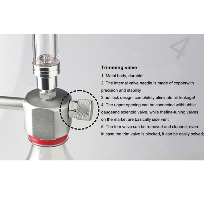 DIY Aquarium Carbon Dioxide Ggenerator Set Homemade Waterweed CO2 Solenoid Valve Cylinder Aquarium Accessories